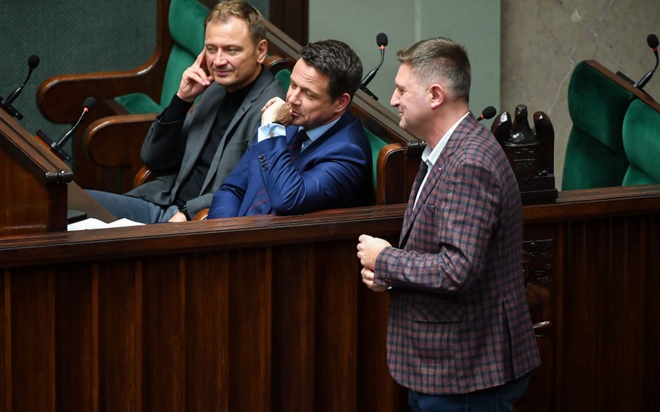 Sławomir Nitras, Rafał Trzaskowski i Andrzej Rozenek