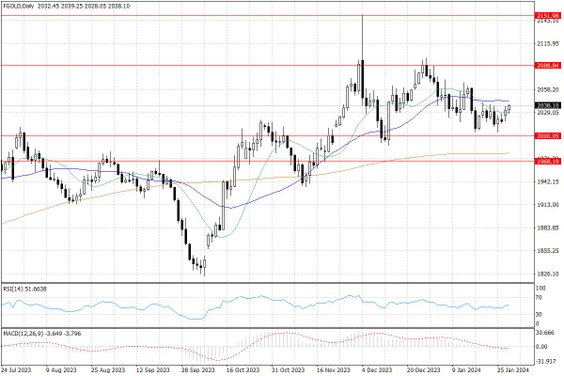 Notowania złota – dane dzienne