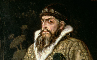 Przedmiotem „Niesłychanej tyranii” jest epizod polityki bałtyckiej Iwana IV (car na portrecie z 1897