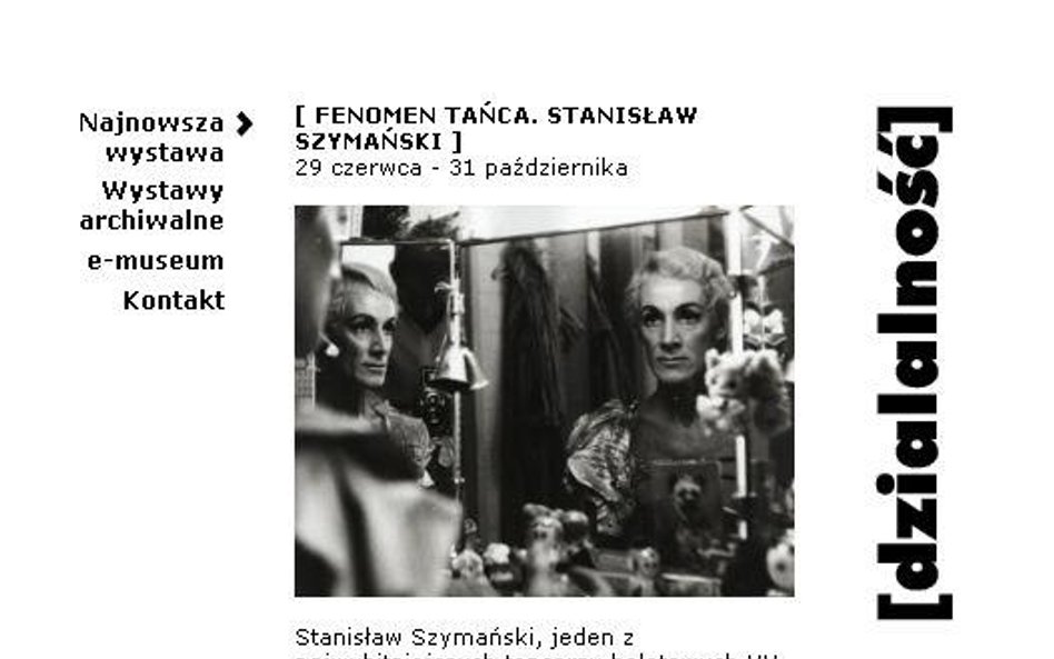 FENOMEN TAŃCA. STANISŁAW SZYMAŃSKI - www.instytut-teatralny.pl