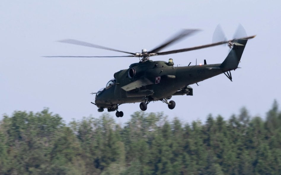Wojsko Polskie skierowało w rejon zdarzenia śmigłowiec wojskowy Mi-24 (fot. ilustracyjna)