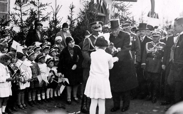 Wizyta prezydenta RP Ignacego Mościckiego w szkole żydowskiej w Nowogródku, 1929 r.