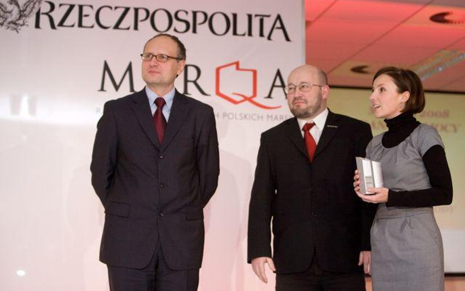 Gala Rankingu Najcenniejszych Polskich Marek MARQA 2008. Na zdjęciu redaktor naczelny "Rz" Paweł Lis