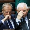 Premier RP, przewodniczący Platformy Obywatelskiej Donald Tusk oraz prezes PiS Jarosław Kaczyński