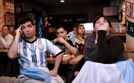 ...kibice Argentyny nie mogli w to uwierzyć...