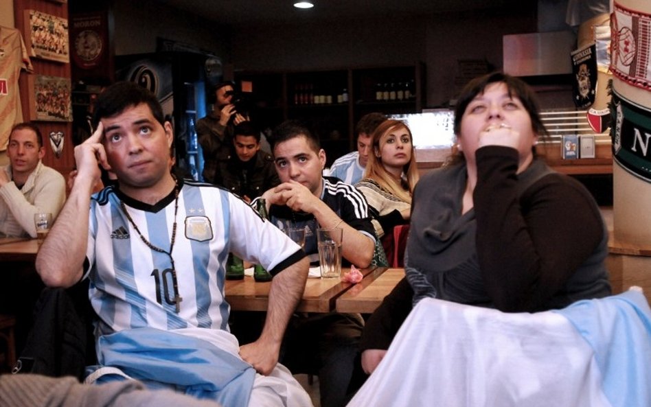 ...kibice Argentyny nie mogli w to uwierzyć...