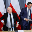 Prezes PiS Jarosław Kaczyński i wiceprezes tej partii, były premier Mateusz Morawiecki