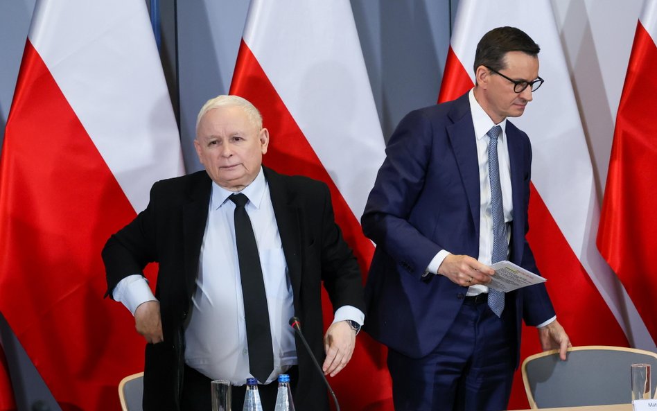 Jarosław Kaczyński i Mateusz Morawiecki