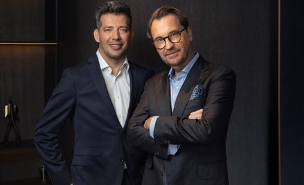 Mariusz Zabielski, nowy dyrektor zarządzający Budleksu i Filip Friedmann, główny udziałowiec.