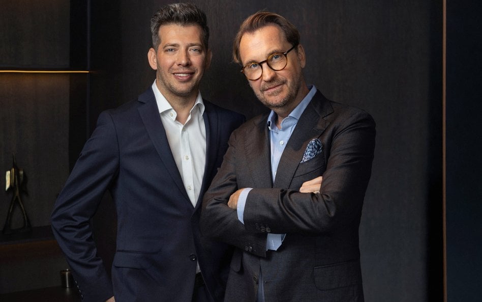 Mariusz Zabielski, nowy dyrektor zarządzający Budleksu i Filip Friedmann, główny udziałowiec.