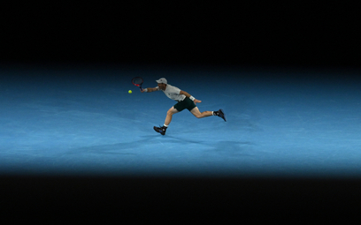 Andy Murray walczący z Thanasim Kokkinakisem