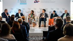 Uczestnicy panelu „Nowy Jork–Warszawa. Nothing Personal – It’s Only Business” podczas EKF w Sopocie