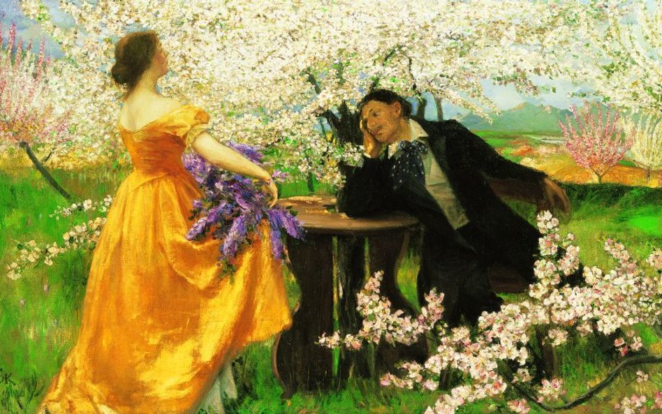 István Csók (1865–1961), Przebudzenie wiosny, 1900, olej, płótno, Kolekcja Gábora Kovácsa