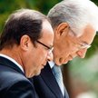 Romańscy sojusznicy w strefie euro. Prezydent Francji Francois Hollande (z lewej) i premier Włoch Ma