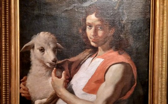 Mattia Preti "Młody  Święty Jan Chrzciciel w habicie Zakonu Świętego Jana. Ten obraz może być także 