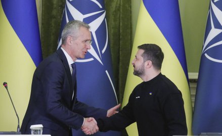 Jens Stoltenberg i Wołodymyr Zełenski