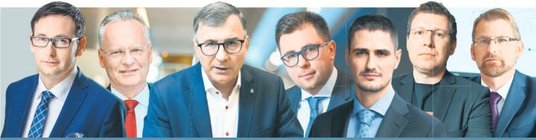 Prezesi spółek z WIG30, które mają najlepsze relacje inwestorskie (od lewej): Daniel Obajtek (PKN Or