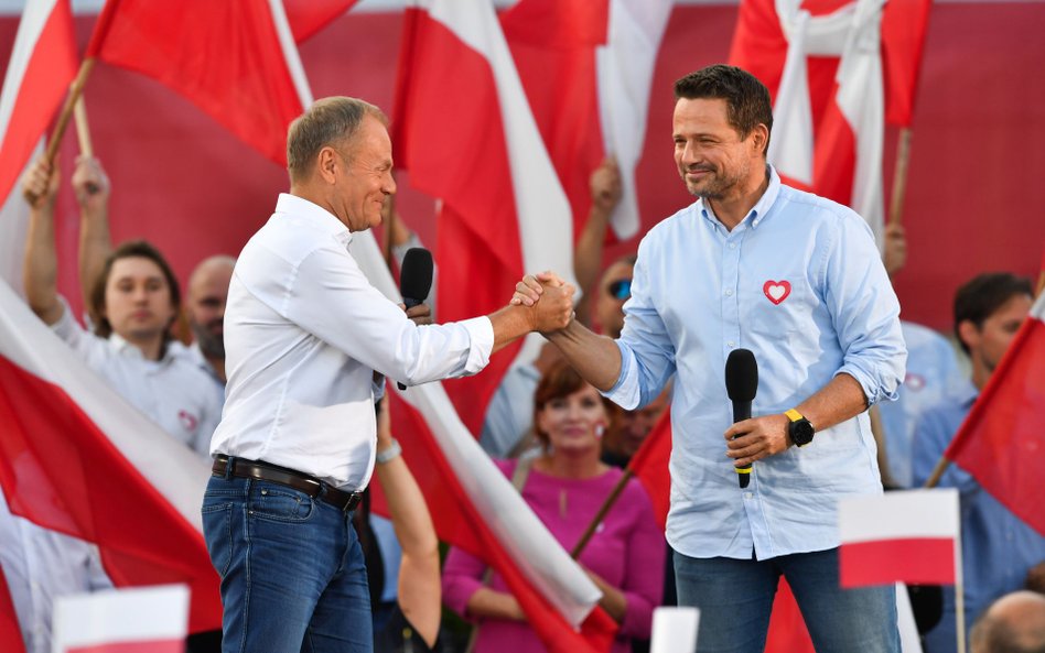 Donald Tusk i Rafał Trzaskowski