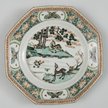 Z kolekcji króla Augusta II - talerz ośmioboczny, Chiny (1662 – 1722)