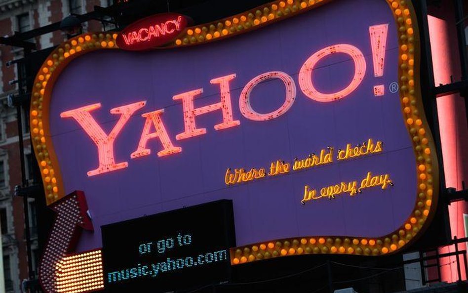 Reklama Yahoo na Times Square w Nowym Jorku