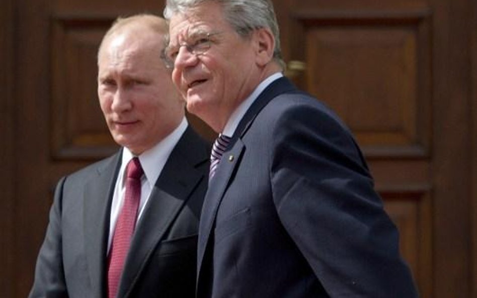 Joachim Gauck z Władimirem Putinem