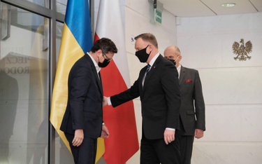 Dmytro Kułeba w czasie spotkania z prezydentem Andrzejem Dudą