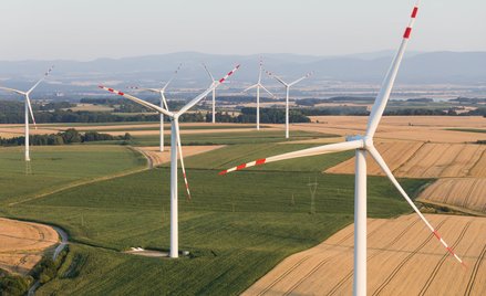 AI wspiera niestabilne źródła energii, takie jak farmy wiatrowe czy systemy fotowoltaiczne, poprzez 