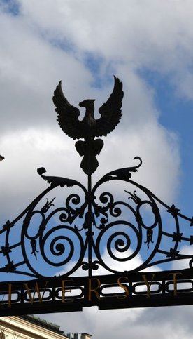 W szponach orła znajdują się gałązki palmy i wawrzynu