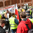 Pomorscy rolnicy podczas protestu w Gdańsku 13 kwietnia