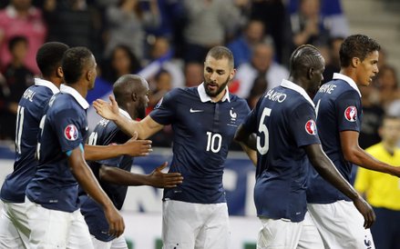 Karim Benzema z reprezentacją Francji.