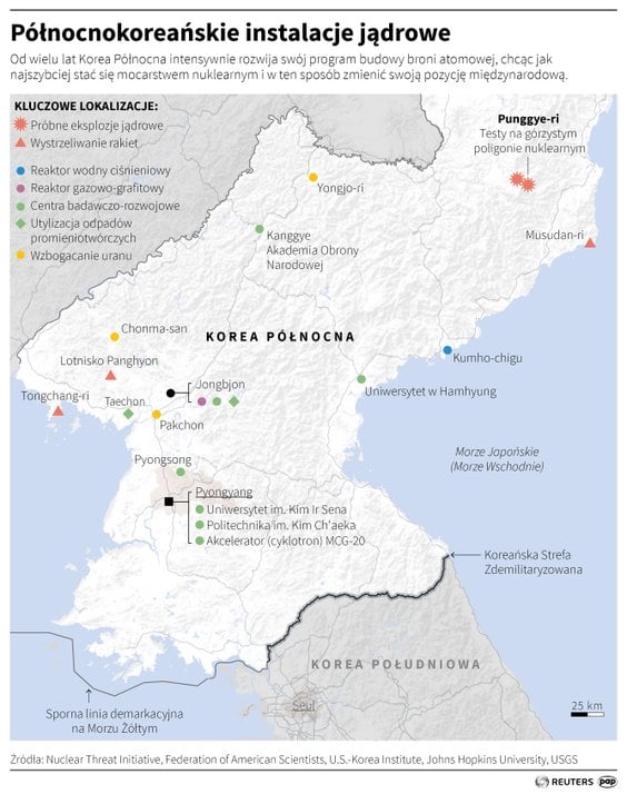 Północnokoreańskie instalacje jądrowe