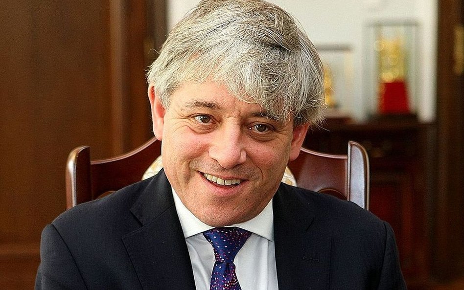 John Bercow podczas wizyty w polskim Senacie w październiku 2010 roku