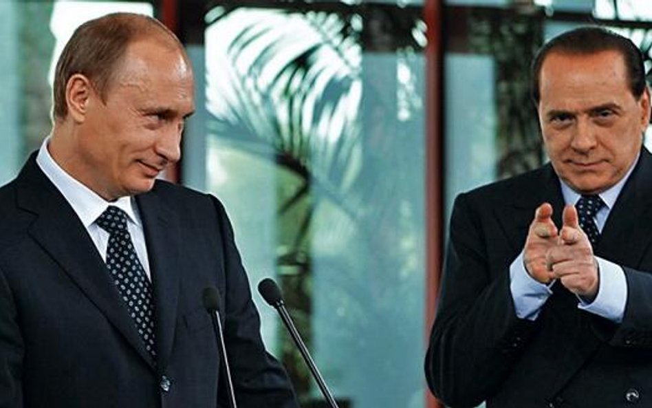 Władimir Putin od dawna cieszy się przyjaźnią Silvia Berlusconiego (zdjęcie z 2008 roku)