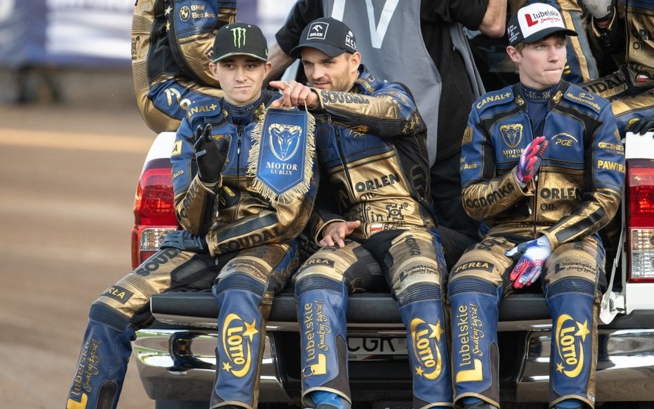 Motor Lublin (na zdjęciu Jack Holder, Bartosz Zmarzlik i Mateusz Cierniak) zmierza po czwarty z rzęd