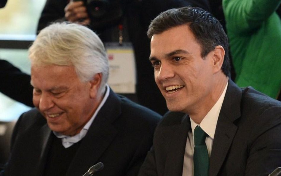 Pedro Sánchez i Felipe Gonzalez