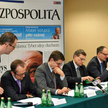 Uczestnicy debaty: Jarosław Bełdowski, prezes FOR, Cezary Herma, dyrektor Departamentu Prawa UE w MS