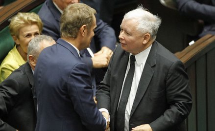 W najbliższy weekend stanąć naprzeciw siebie mają znów Jarosław Kaczyński i Donald Tusk.