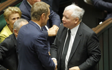 W najbliższy weekend stanąć naprzeciw siebie mają znów Jarosław Kaczyński i Donald Tusk.