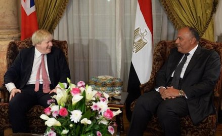 W sobotę w Kairze minister spraw zagranicznych Wielkiej Brytanii Boris Johnson został przyjęty przez