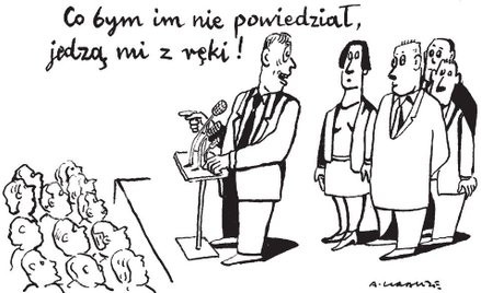 Komentarz rysunkowy. Jedzą mi z ręki