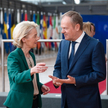 Przewodnicząca Komisji Europejskiej Ursula von der Leyen i premier Donald Tusk