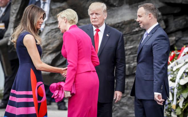 Donald Trump (na zdjęciu z małżonką i polską parą prezydencką) wielokrotnie wspominał ciepłe przyjęc