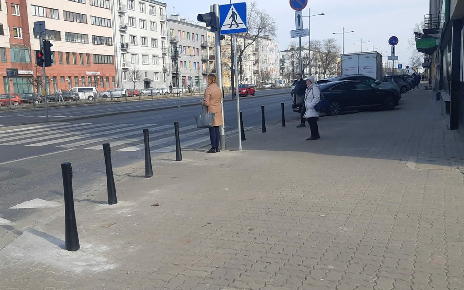 Grochowska - miejsce po tragicznym wypadku siedem tygodni póżniej