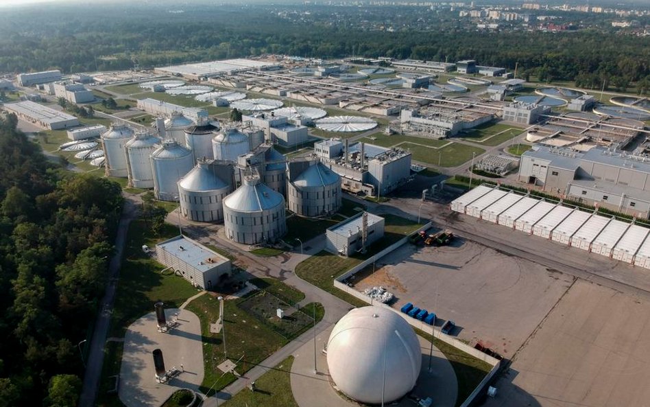 Spięcie Nitrasa i Kalety na terenie oczyszczalni "Czajka"