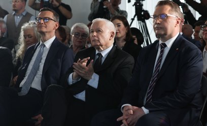 Mateusz Morawiecki, Jarosław Kaczyński i Przemysław Czarnek
