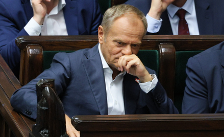 Donald Tusk na sali sejmowej