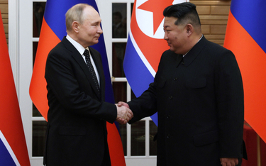 Kim Dzong Un z Władimirem Putinem
