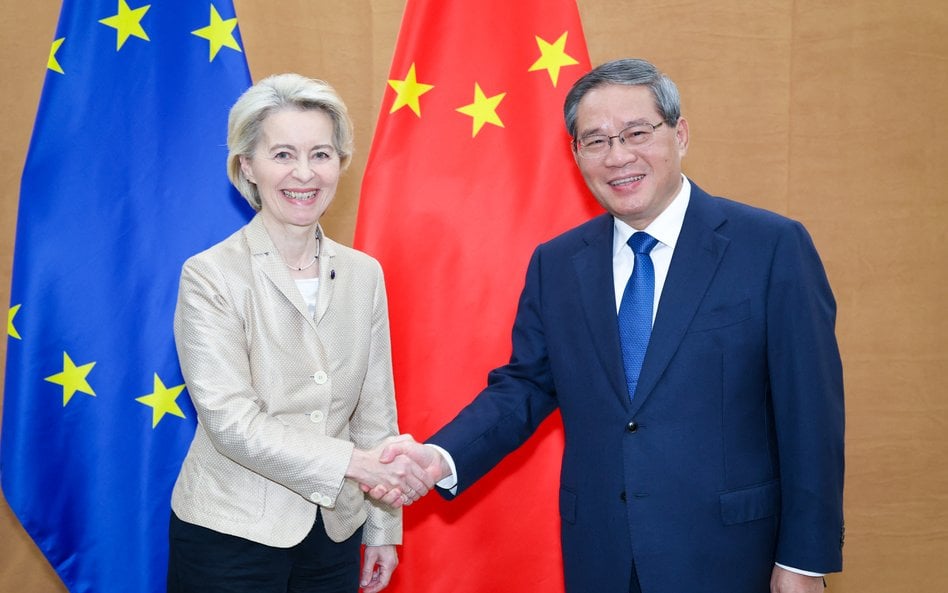 Premier Chin Li Qiang spotkał się z przewodniczącą Komisji Europejskiej Ursulą von der Leyen w Nowym