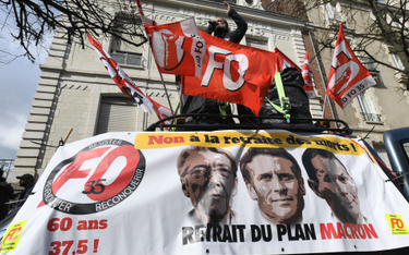 We Francji trwają protesty przeciwko reformie emerytalnej, jaką chce zrealizowac rząd Borne