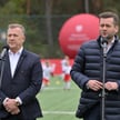 Październik 2023 r. Minister sportu i turystyki Kamil Bortniczuk i prezes Polskiego Związku Piłki No